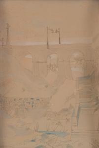 MANNUCCI Giannetto 1911-1980,Ponte ferroviario,1951,Art International IT 2024-02-08