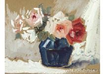 MANO Kitaro,Roses,1946,Mainichi Auction JP 2018-11-30