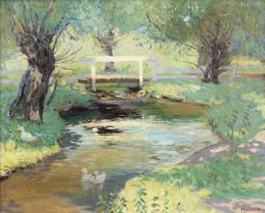MANOIR Irving Kraut 1891-1982,Duck Pond - Giverny,John Moran Auctioneers US 2017-01-24