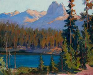 MANOIR Irving Kraut 1891-1982,Lake George, the High Sierras, Near Mammouth L,John Moran Auctioneers 2023-08-01