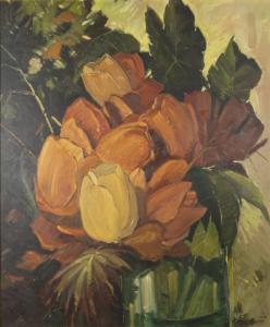 MANSER Percy L 1886-1973,Bouquet of Tulips,Clars Auction Gallery US 2020-12-12