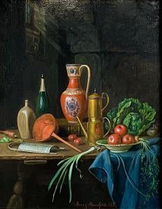 MANSFELD Moritz 1850-1890,Untitled (Kitchen Still Life),Lando Art Auction CA 2023-10-15