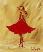 MANSFIELD Louise 1950-2018,Red Ballet Dancer,Gormleys Art Auctions GB 2020-07-21