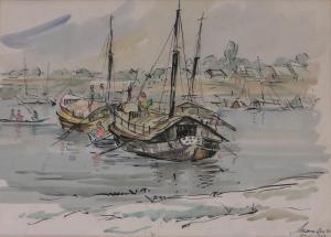 MANSUR,continental harbour scenes,1960,Burstow and Hewett GB 2016-10-19