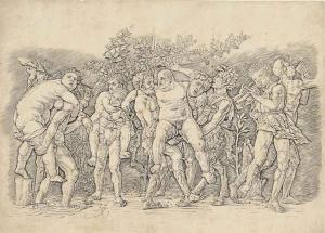 MANTEGNA Andrea 1431-1506,A Bacchanal with Silenus,Christie's GB 2014-12-03