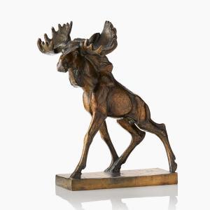 MANTYNEN Jussi 1886-1978,Moose bull,1940,Uppsala Auction SE 2023-12-12