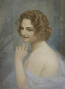 MANUEL G.L.Freres 1900-1900,Portrait de femme,Aguttes FR 2018-03-05