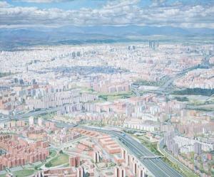 MANUEL POZO JOSÉ 1950,Vista de Madrid,Subastas Segre ES 2016-06-28