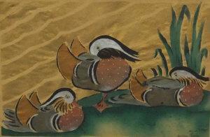 MANZANA PISSARRO Georges 1871-1961,Mandarin Ducks,1930,Rosebery's GB 2011-09-13
