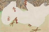 MANZANA PISSARRO Georges 1871-1961,Trois Poules blanches,1920,Ader FR 2019-05-24