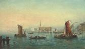 MANZONI Paul 1800-1900,Trading vessels on the lagoon, Venice,Christie's GB 2005-03-23