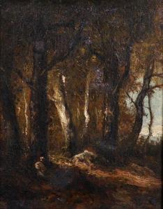MANZONI Pietro 1800,A Figure in a Wooded Landscape,19th Century,John Nicholson GB 2017-08-02