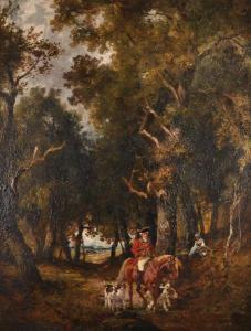 MANZONI Pietro 1800,A Hunting Scene, with a Man of Horseback with Dogs,John Nicholson GB 2017-06-28