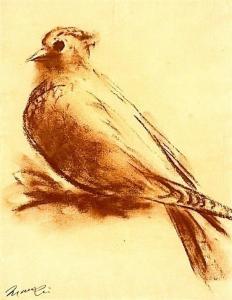 MANZU Giacomo 1908-1991,Untitled (Bird),Lando Art Auction CA 2024-02-25