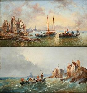 Maous M 1800-1800,Marine par temps calme et  Marine agitée,1874,Horta BE 2017-03-20