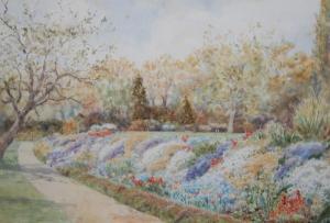 Mappin Douglas,A garden in bloom,19th Century,Fieldings Auctioneers Limited GB 2017-07-29