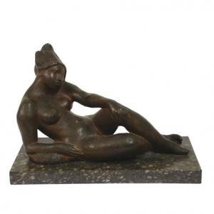 MARAGALL NOBLE Ernesto 1903-1991,Desnudo en bronce sobre peana de mármol.,Subarna ES 2010-04-21