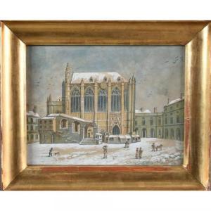 MARAGE Roger 1922-2012,Paris, la Sainte Chapelle en hiver sous la neige,1782,Herbette FR 2020-02-02