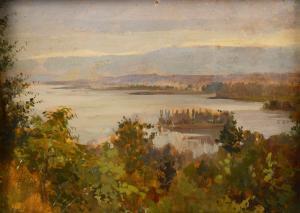 MARAGLIANO Federico 1873-1952,Veduta del lago,Meeting Art IT 2023-10-21