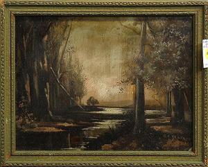 MARAIS C.E 1800-1800,Moonlight on the River,Clars Auction Gallery US 2014-05-17