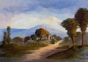 MARAIS Luther,Cape Landscape with Donkey Cart & Rural Store,1998,5th Avenue Auctioneers 2022-06-05