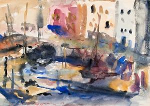 MARANGOPOULOU Koula 1913-1997,Harbour of Hydra,Sotheby's GB 2006-05-23