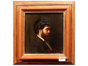MARASCHINI Giuseppe 1839-1881,Ritratto maschile,1876,Maison Bibelot IT 2023-10-31