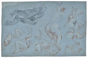 MARATTA Carlo 1625-1713,Studies of putti and drapery,Christie's GB 2024-02-01