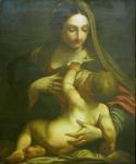 MARATTA Carlo 1625-1713,Virgin and Child, showing Mary feeding the infant ,Kidner GB 2008-01-17