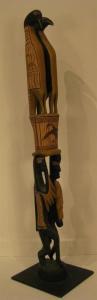 MARAWILLI Djambawa,Djet the sea eagles - Carved totem wood sculpture-,1984,Mossgreen AU 2011-06-14