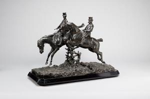 MARAZZANI VISCONTI Agostino, Count 1853-1914,agostino : a bronze figural group of two ,1891,Bonhams 2005-06-21