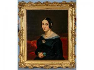 MARBEAU Philippe 1807-1861,Portrait de femme en buste,1842,Hôtel des ventes d'Avignon FR 2019-06-22