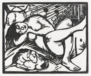 MARC Franz 1880-1916,Die Schlafende Hirtin,1912,Swann Galleries US 2024-04-18