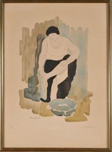 MARCEL LENOIR Jules 1872-1931,Le bain de pieds,Conan-Auclair FR 2024-03-09