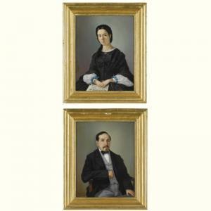 marcellino,PORTRAITS OF A LADY AND GENTLEMAN; A PAIR,1861,Sotheby's GB 2009-03-18