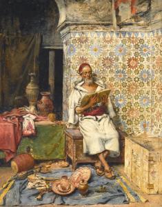 MARCH Y MARCO Vicente 1859-1914,A MERCHANT AND HIS WARES,1881,Sotheby's GB 2016-04-19