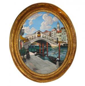 MARCHAL Henri 1878-1942,Le pont du Rialto à Venise,Cannes encheres, Appay-Debussy FR 2023-05-05