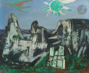MARCHAND Andre 1907-1998,Paysage au soleil vert,Ader FR 2024-04-18