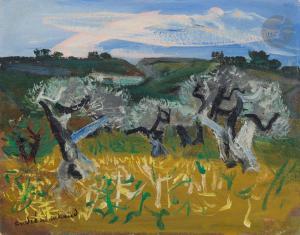 MARCHAND Andre 1907-1998,Paysage d'oliviers au printemps,Ader FR 2024-04-18