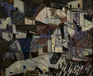 MARCHAND Andre 1907-1998,Uzès, les toitures,De Maigret FR 2024-04-05