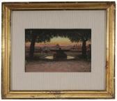 MARCHETTI GUSTAVE HENRI 1873,Fountain with View of Rome,Brunk Auctions US 2015-03-13