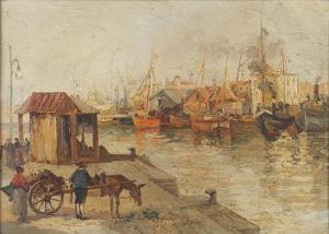 MARCHETTI S 1900-1900,Napoli, scena di vita al porto,Minerva Auctions IT 2013-11-25