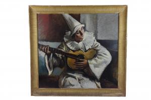 MARCHIG Giannino 1897-1983,Pulcinella e la chitarra,1930,Dams Casa d'Aste IT 2023-04-04
