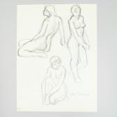 MARCIL Rene 1917-1993,Three Nude Models,1953,Kodner Galleries US 2022-01-19