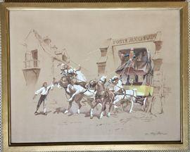 MARCILLAC de 1800-1900,La diligence et Poste aux chevaux,Osenat FR 2021-02-28