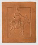 MARCKS Gerhard 1889-1981,Relief-Plakette mit Eselsreiterin,Schloss DE 2020-05-09
