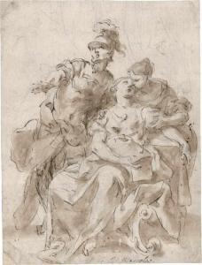 MARCOLA Giovan Battista 1711-1780,Szene aus der römischen Geschichte,Galerie Bassenge DE 2020-11-25