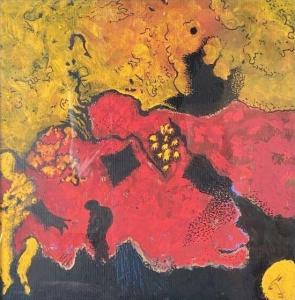 MARCON Charles 1920-2019,Abstraction jaune, rouge et noir,1998,Art Valorem FR 2023-06-07