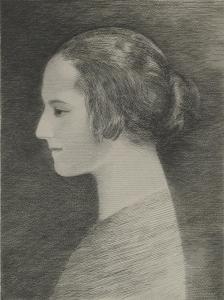 MARCOUSSIS Louis 1883-1941,PROFILE OF HELENA RUBINSTEIN, FACING LEFT,Sotheby's GB 2011-10-11