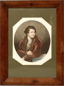 MARCUARD Robert Samuel 1751-1792,Portrait von Francesco Bartolozzi im Pelzro,1788,Reiner Dannenberg 2017-09-08